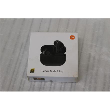 Taastatud. Xiaomi Redmi Buds 5 Pro (Midnight Black) | Xiaomi | Redmi Buds 5 Pro | Built-in Mikrofon | Bluetooth | Midnight Black | DAMAGED PACKAGING