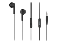 QOLTEC In-ear headphones with Mikrofon Black