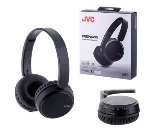 JVC HA-S36W Headphones Wireless Head-band Calls/Music Bluetooth Black