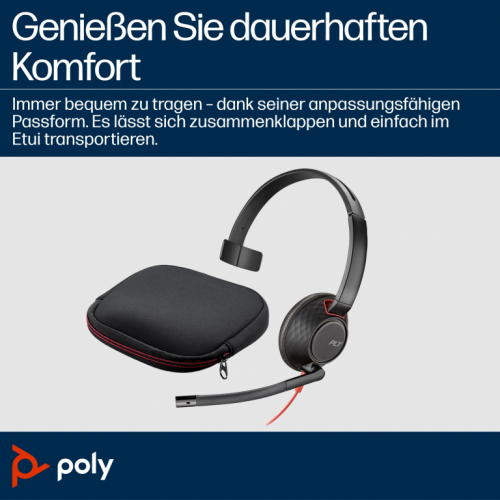 HP Poly Headset Blackwire C5210 Mono USB-C/A & 3,5 mm (bulk)