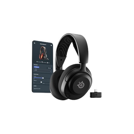 SteelSeries | Gaming Kõrvaklapid mikrofoniga | Arctis Nova 5 | Bluetooth | Over-ear | Mikrofon | Noise canceling | Wireless | Black