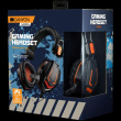 CANYON Fobos GH-3A, Gaming Headset 3.5mm jack with Microphone and volume control, with 2in1 3.5mm adapter, cable 2M, Black, 0.36kg