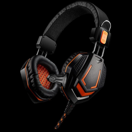 CANYON Fobos GH-3A, Gaming Headset 3.5mm jack with Microphone and volume control, with 2in1 3.5mm adapter, cable 2M, Black, 0.36kg