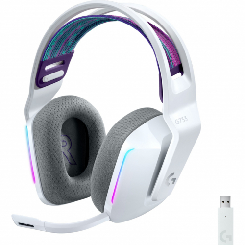 Logitech Kõrvaklapid mikrofoniga G G733 LIGHTSPEED Wireless RGB Gaming white