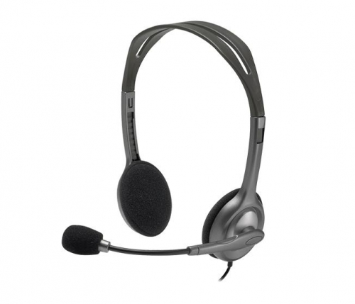 Kõrvaklapid mikrofoniga STEREO H111/GREY 981-000593 LOGITECH