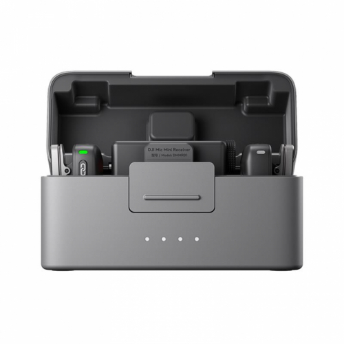 Dji Mic Mini, 2 TX + 1 RX + Charging Case, must - Juhtmevaba mikrofon / CP.RN.00000433.01