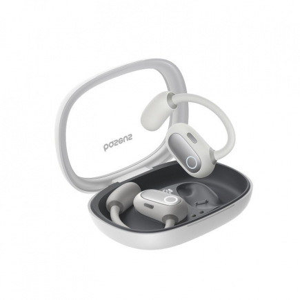 Baseus Eli Fit Open- Ear Kõrvaklapid mikrofoniga Wireless Connectivity/Music USB Type-C Bluetooth White