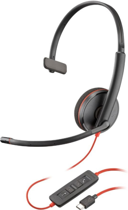 POLY Blackwire 3210 Mono USB-C/A Headset 8X214A