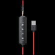 CANYON PC Headset HS-07 PC Mic 3.5/USB Flat 2.8m Black