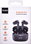 TOZO Anybuds Pro True Wireless Stereo (TWS) In-Ear USB Type-C Bluetooth Headset Black