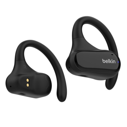 Belkin SoundForm ClearFit Kõrvaklapid mikrofoniga True Wireless Stereo (TWS) Ear-hook Calls/Music/Sport/Everyday Bluetooth Black