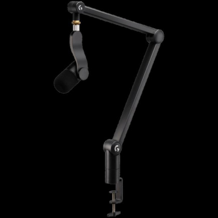 LOGITECH G Yeticaster GX Dynamic RGB Gaming Mic with LIGHTSYNC and Premium Desktop Mikrofon Boom Arm - BLACK - USB - N/A - WWi-9006 - EMEA