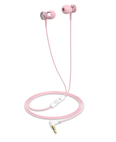 Havit E303P wired headphones pink