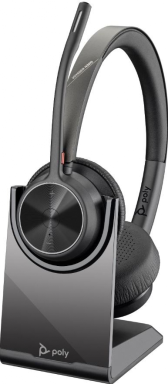 POLY Voyager 4320-MS-Teams USB-C/BT700 Headphones + Charging Stand 77Z32AA