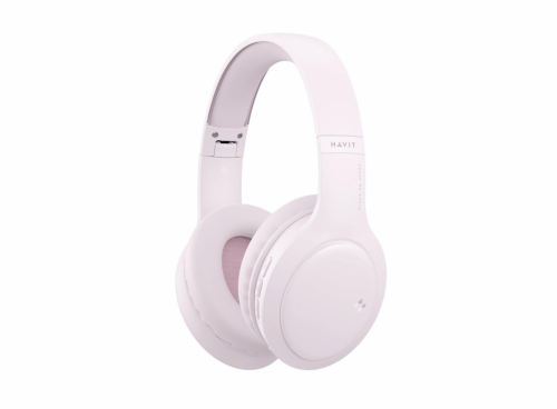 Havit H633BT - wireless on-ear headphones, pink