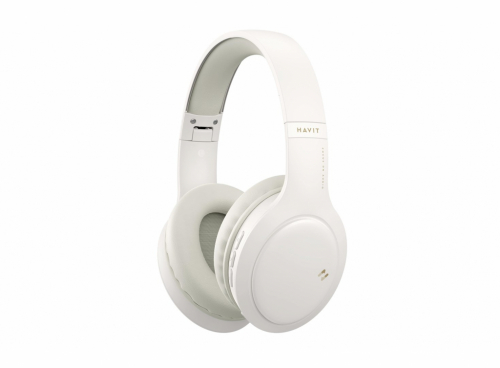 Havit H633BT - wireless on-ear headphones, beige