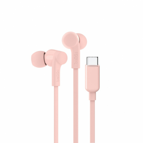 Belkin SoundForm Kõrvaklapid mikrofoniga Wired In-ear Music/Everyday USB Type-C Pink