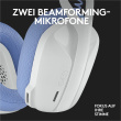 Logitech Lightspeed G435 Headset full size Bluetooth / 2.4 GHz radio frequency wireless white Discord Certified 343865