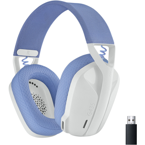 Logitech Lightspeed G435 Headset full size Bluetooth / 2.4 GHz radio frequency wireless white Discord Certified 343865