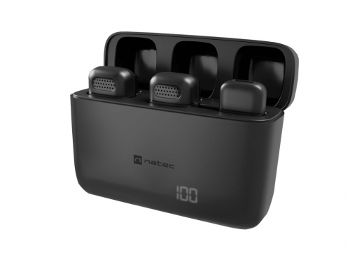 NATEC Hopper Black Lavalier/Lapel Microphone
