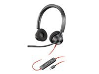 HP Poly Blackwire 3320 Stereo Microsoft Teams Certified USB-C Headset +USB-C/A Adapter