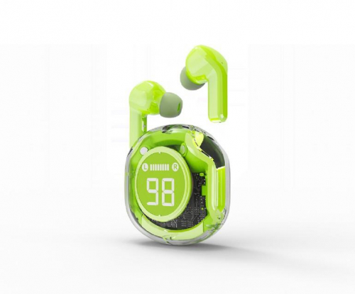 Kõrvaklapid mikrofoniga BLUETOOTH/GREEN TWST-01-G GEMBIRD