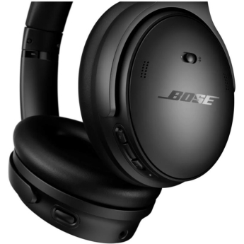 Bose QuietComfort - Headphones with mic - full size - Bluetooth - wireless, wired - active noise cancelling - 3.5 mm jack - black 