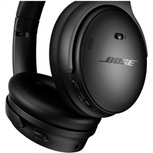 Bose QuietComfort - Headphones with mic - full size - Bluetooth - wireless, wired - active noise cancelling - 3.5 mm jack - black 