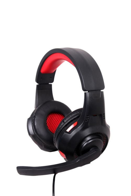 Gembird GHS-U-5.1-01 headphones/Kõrvaklapid mikrofoniga Wired Head-band Gaming Black, Red