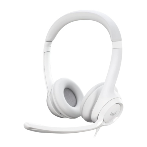 Logitech H390 USB Computer Kõrvaklapid mikrofoniga Wired Headphones, USB Type-A, Off-white