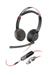 Poly Blackwire 5220 Stereo USB-C Kõrvaklapid mikrofoniga +3.5mm Plug +USB-C/A Adapter (Bulk)