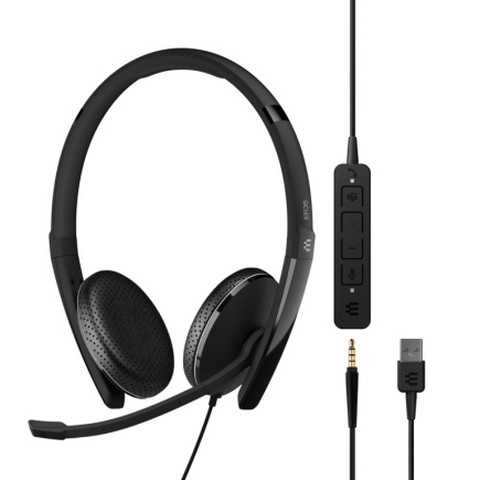 EPOS ADAPT 165T USB II Kõrvaklapid mikrofoniga Wired Headband Office/Call Centre USB Type-A Black