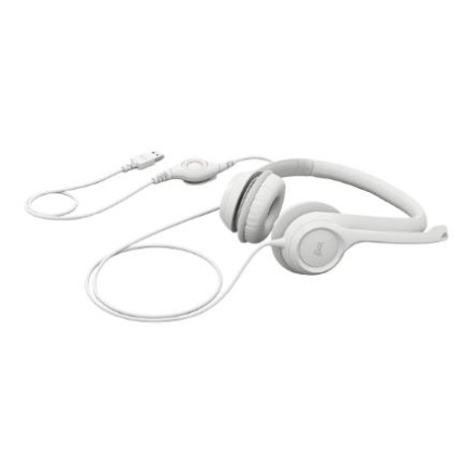 Logitech | USB Computer Kõrvaklapid mikrofoniga | H390 | Wired | Over-Ear | Mikrofon | Noise canceling | Off-white 981-001286