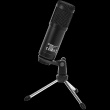 LORGAR Soner 313, Gaming Microphones, Black, USB condenser Mikrofon with Volume Knob & Echo Kob, including 1x Mikrofon, 1 x 2.5M USB Cable, 1 x Tripod Stand, 1 x User Manual, body size: Φ47.4*158.2*48.1mm, weight: 243.0g