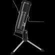 LORGAR Soner 313, Gaming Microphones, Black, USB condenser Mikrofon with Volume Knob & Echo Kob, including 1x Mikrofon, 1 x 2.5M USB Cable, 1 x Tripod Stand, 1 x User Manual, body size: Φ47.4*158.2*48.1mm, weight: 243.0g
