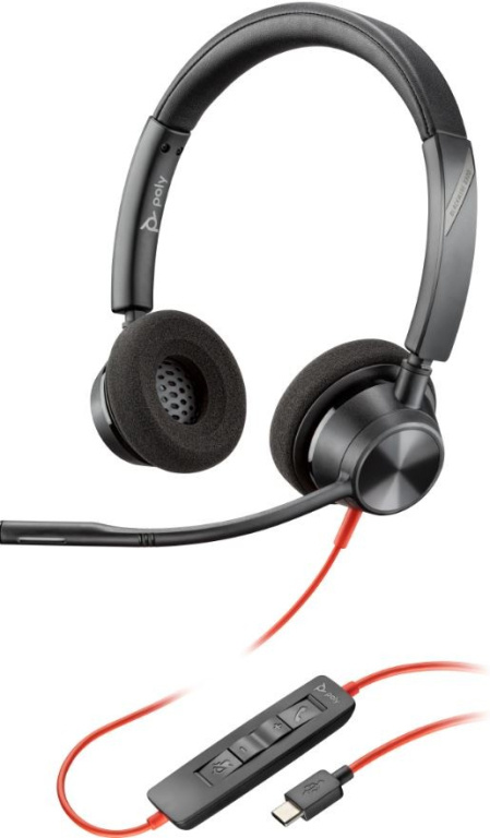 POLY Blackwire 3320 Stereo USB-C/A Kõrvaklapid mikrofoniga 8X219A