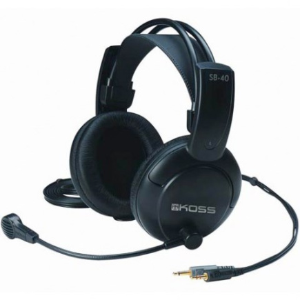 Koss SB40 headphones/Kõrvaklapid mikrofoniga Wired Head-band Calls/Music Black