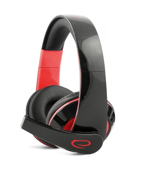 Esperanza EGH300R Kõrvaklapid mikrofoniga Wired Head-band Gaming Black, Red