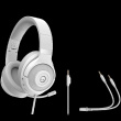 LORGAR Noah 101, Gaming Kõrvaklapid mikrofoniga with Mikrofon, 3.5mm jack connection, cable length 2m, foldable design, PU leather ear pads, size: 185*195*80mm, 0.245kg, white