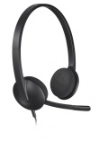 Logitech H340 USB Computer Headset Wired Head-band Office/Call center USB Type-A Black