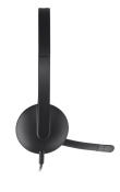 Logitech H340 USB Computer Headset Wired Head-band Office/Call center USB Type-A Black