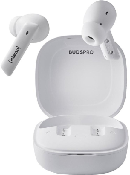 Kõrvaklapid mikrofoniga BUDS PRO T500HAE/WHITE 3720502 INTENSO