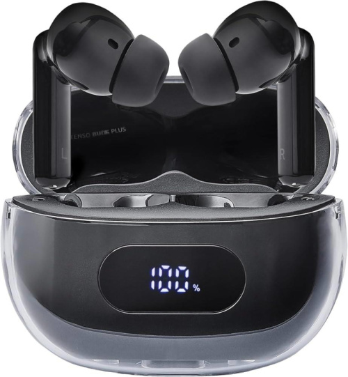 Kõrvaklapid mikrofoniga BUDS PLUS T310AE/BLACK 3720310 INTENSO