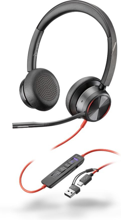 POLY Blackwire 8225 Stereo USB-C/A Headset-MS-Teams 8X225A