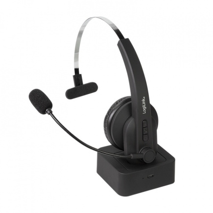 LogiLink Bluetooth mono Headset with charging stand
