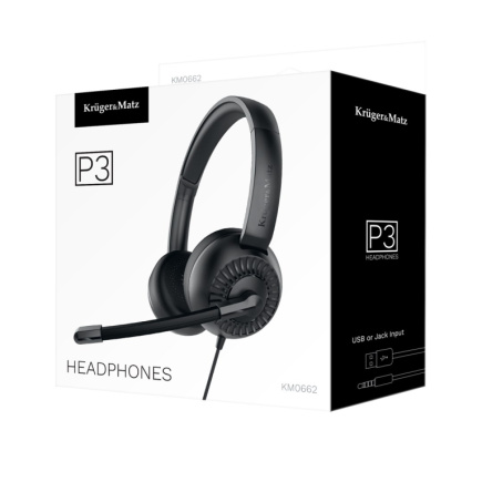 Kruger&Matz headphones/Headset Wired Head-band jUSB