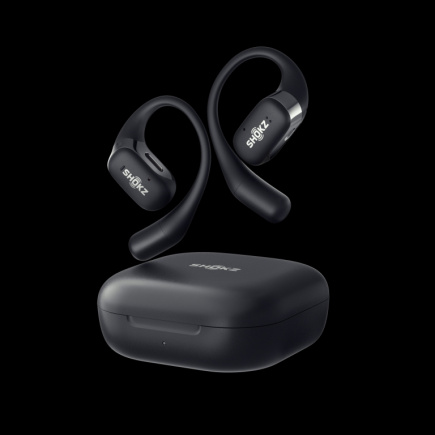 Shokz OpenFit Black Bluetooth Wireless Bone Conduction Kõrvaklapid mikrofoniga