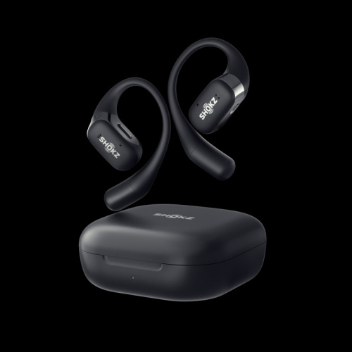 Shokz OpenFit Black Bluetooth Wireless Bone Conduction Kõrvaklapid mikrofoniga