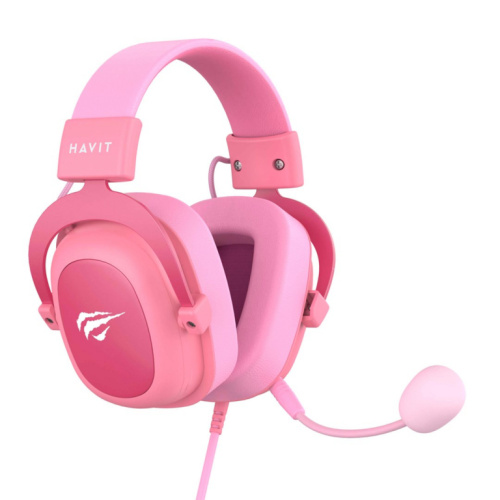 Havit H2002d Kõrvaklapid mikrofoniga Wired Head-band Gaming Pink