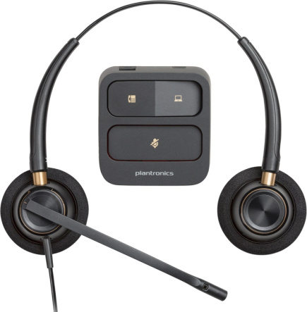 Poly EncorePro 520 Binaural Kõrvaklapid mikrofoniga +Quick Disconnect